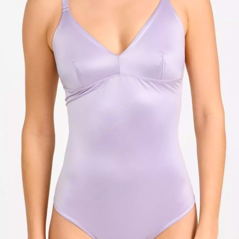 SPANX light Orchid thong bodysuit. NWT Size 3X